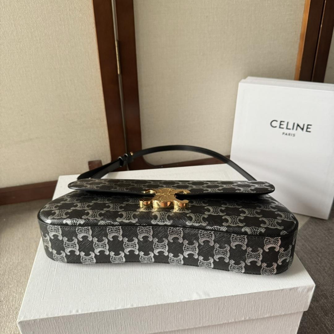 Celine Medium Celine Lola Bag In Triomphe Canvas Two-tone  - DesignerGu