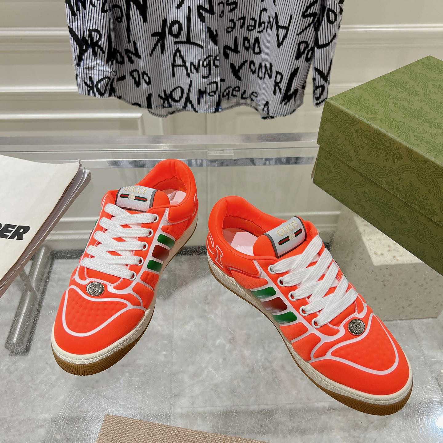 Gucci Screener Sneaker With Web - DesignerGu