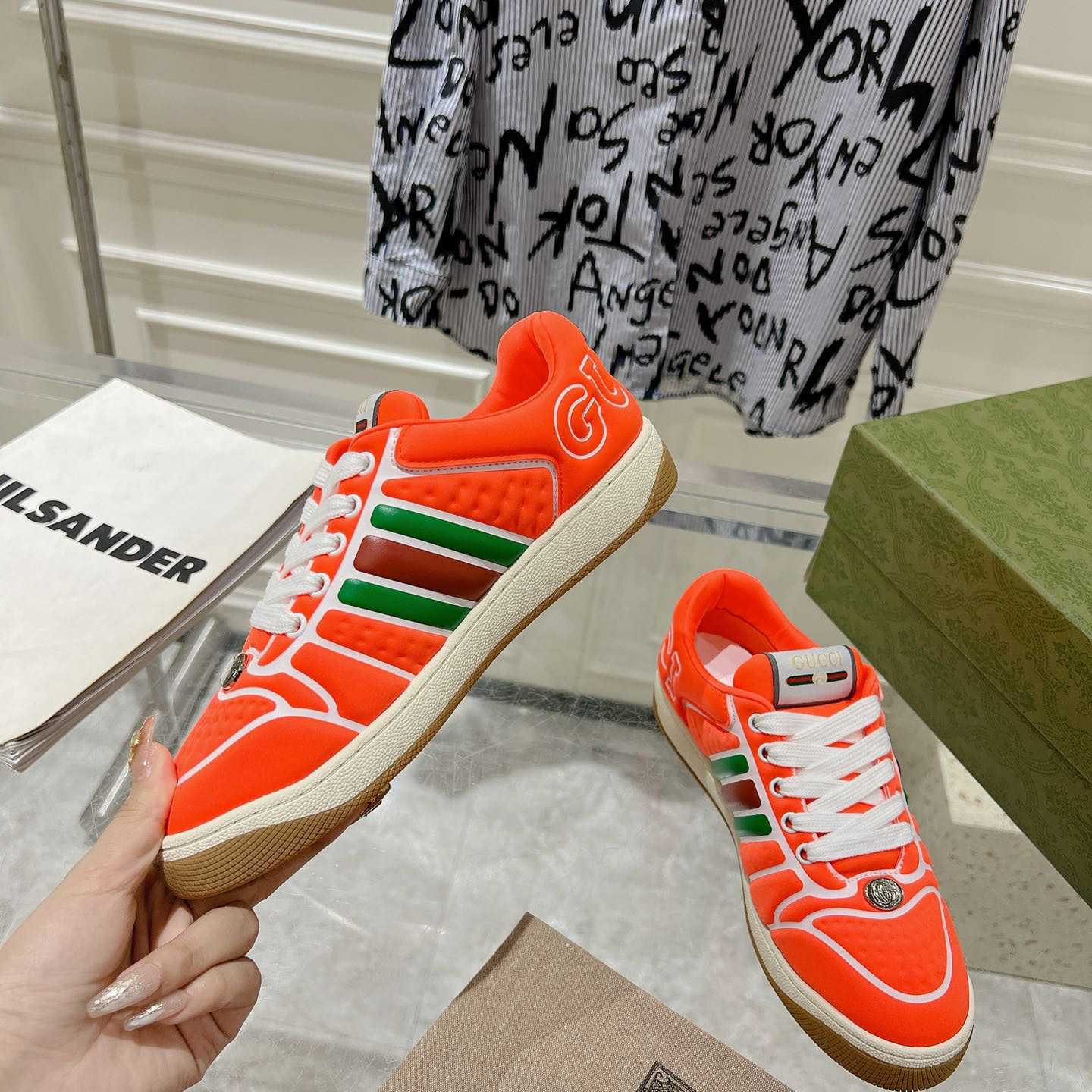 Gucci Screener Sneaker With Web - DesignerGu