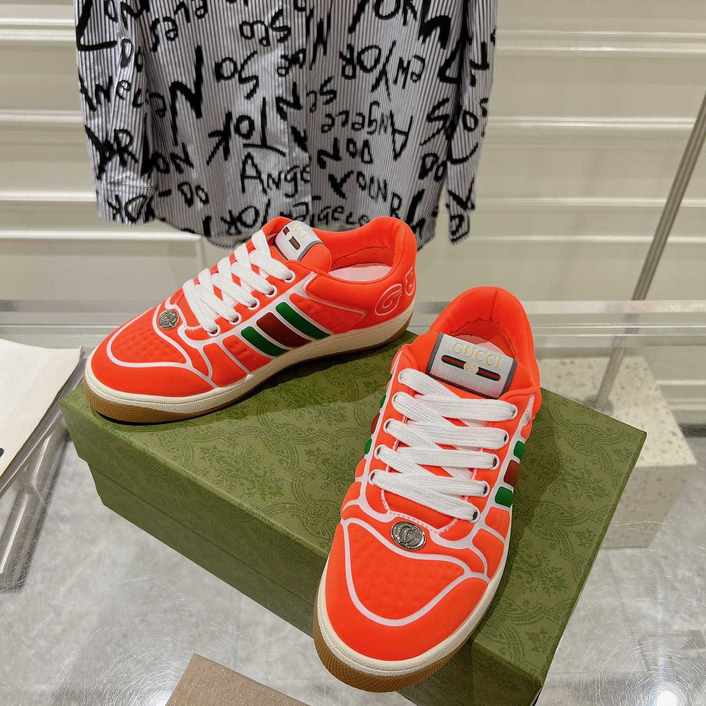 Gucci Screener Sneaker With Web - DesignerGu