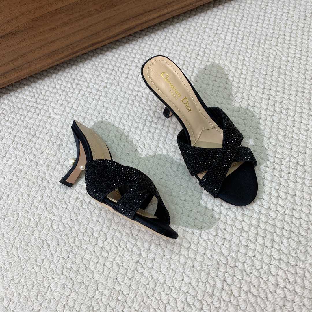 Dior Tribales Heeled Slide - DesignerGu