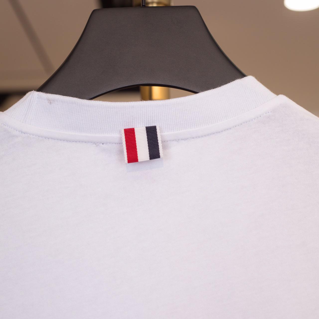 Thom Browne RWB Stripe T-Shirt   2107 - DesignerGu