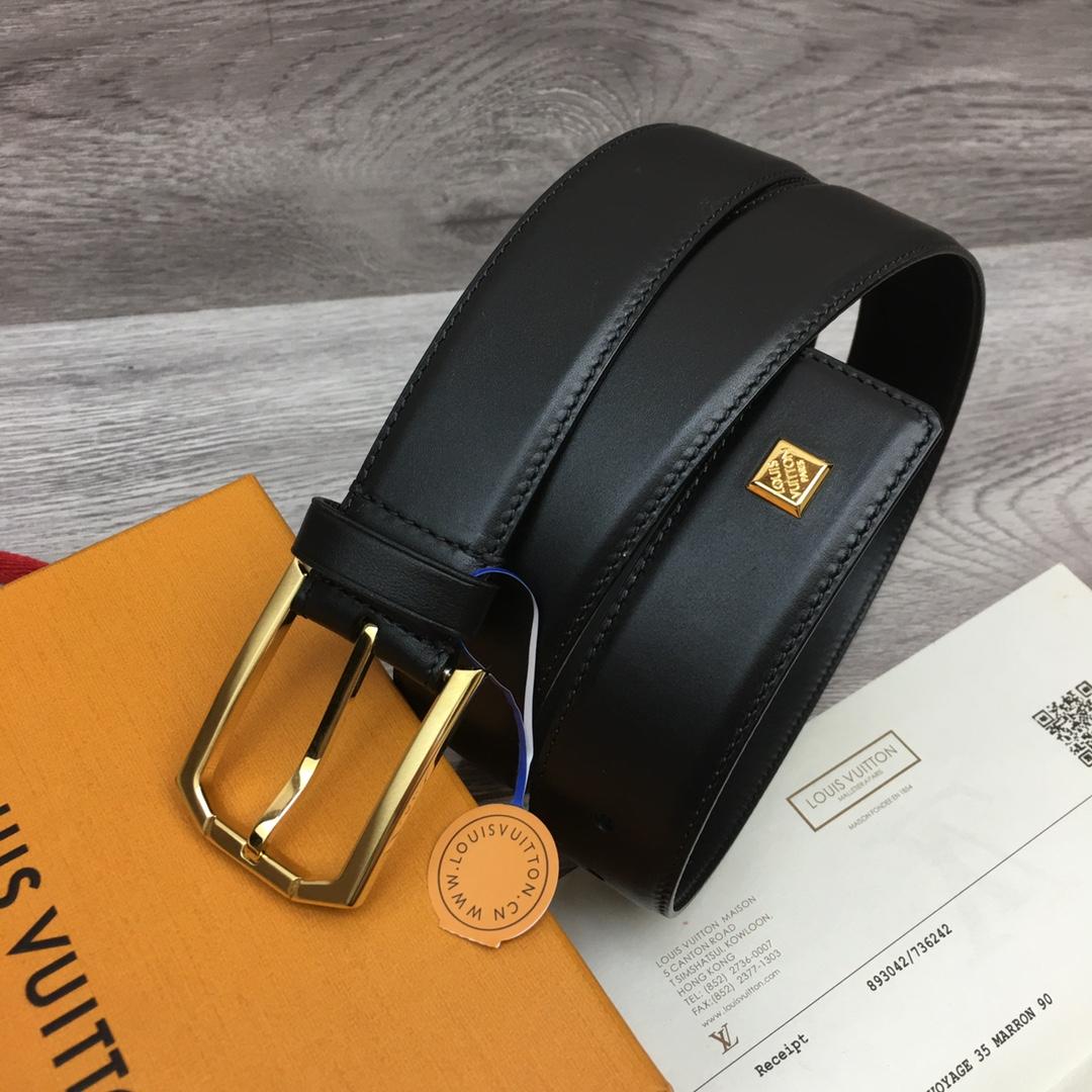 Louis Vuitton 35mm Leather Belt - DesignerGu