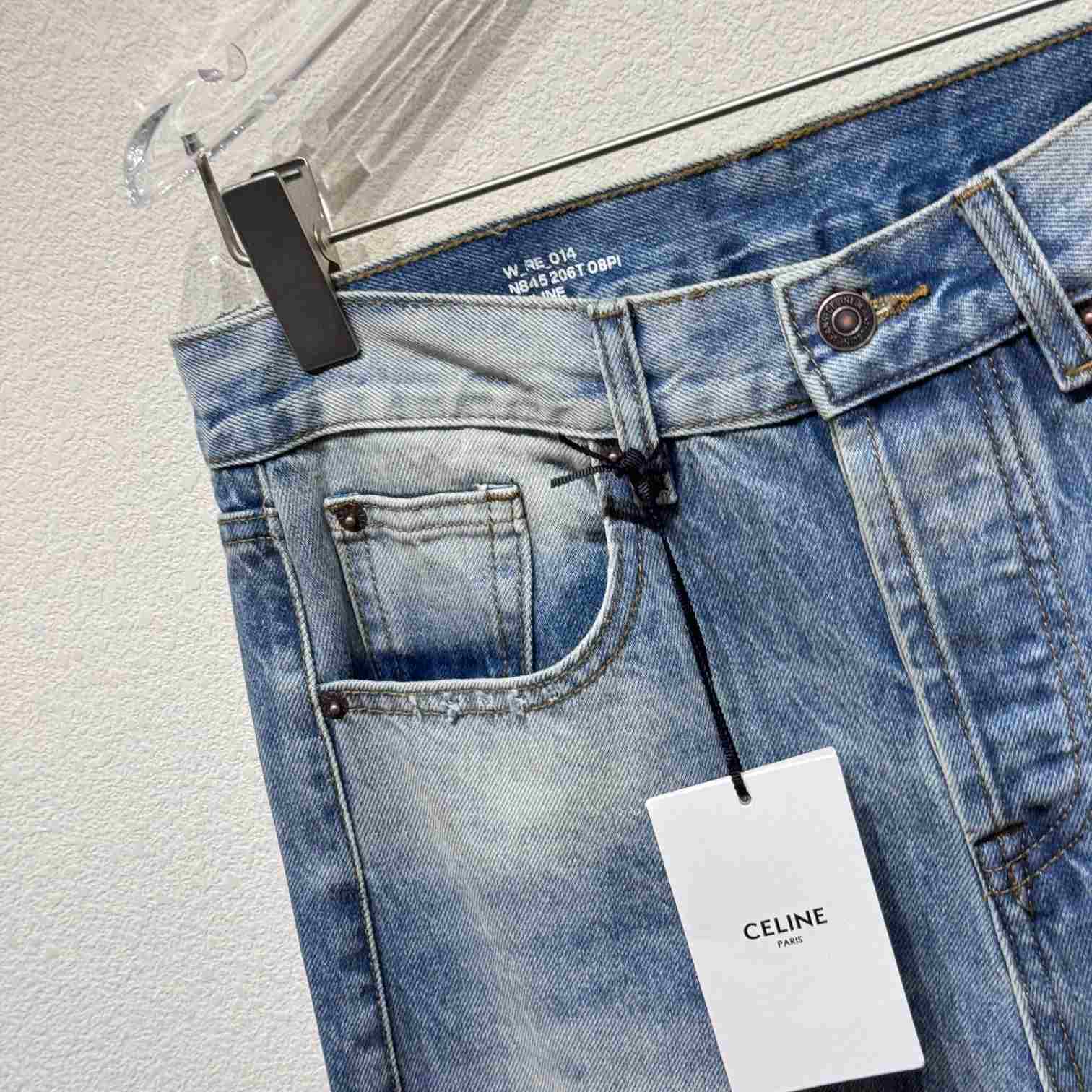 Celine Jeans In Blue Destroyed Denim  - DesignerGu