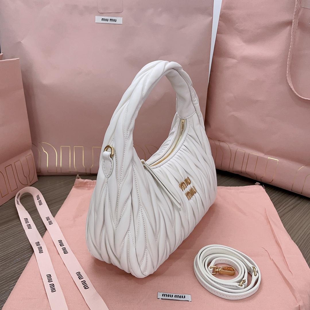 Miu Miu Wander Hobo Bag (25X18X7cm) - DesignerGu