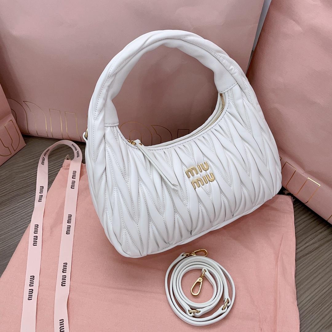 Miu Miu Wander Hobo Bag (25X18X7cm) - DesignerGu