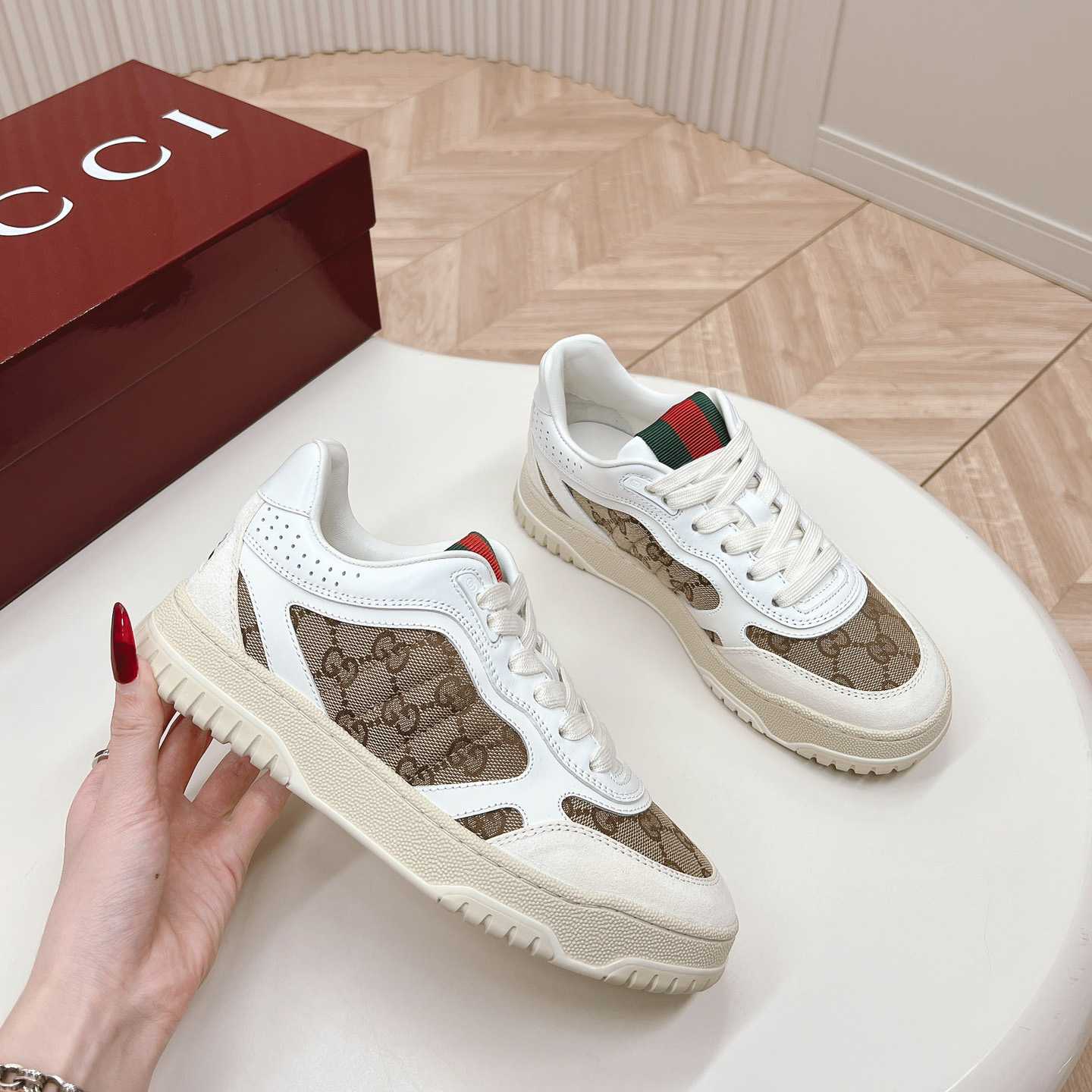 Gucci Re-web Sneaker - DesignerGu