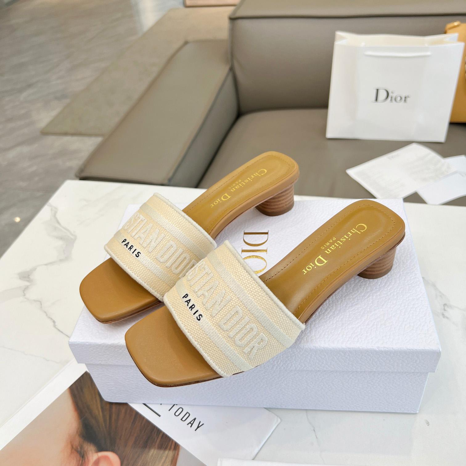 Dior Dioriviera Dway Heeled Slide - DesignerGu