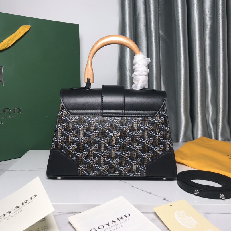 Goyard Goyardine Structure Mini Saigon Black  （ 20-14.5-9cm） - DesignerGu