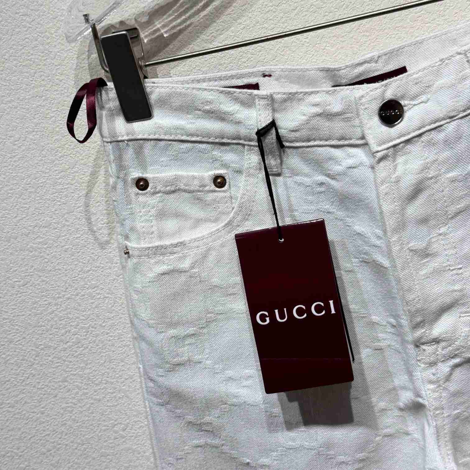 Gucci GG Denim Jacquard Jeans - DesignerGu