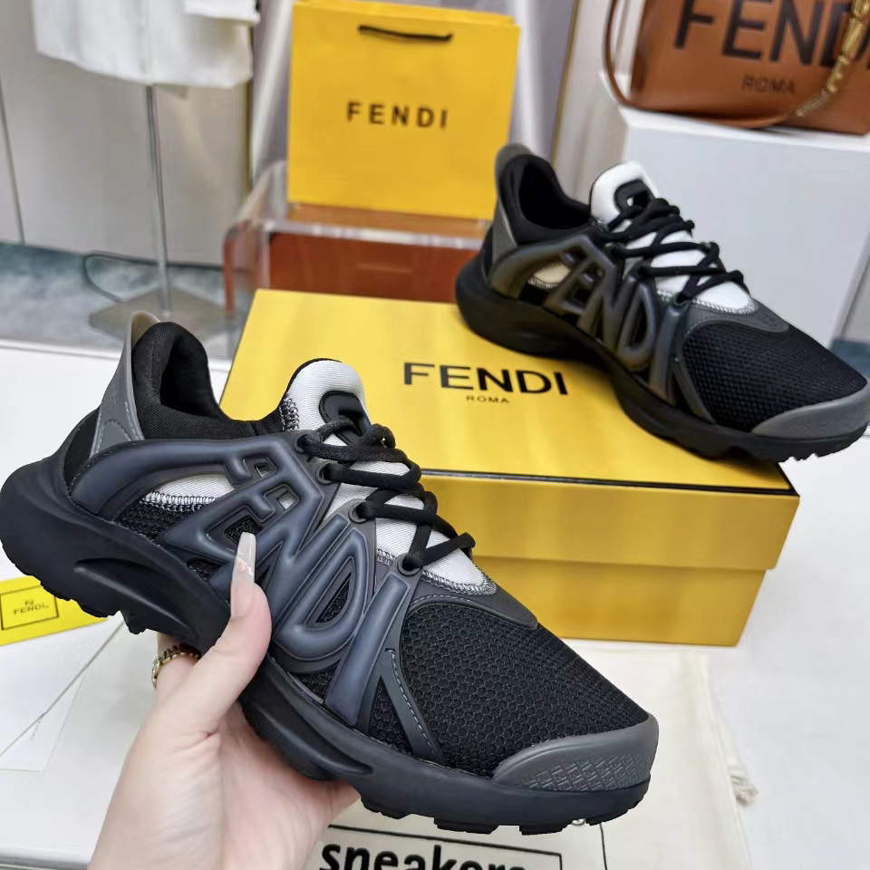 Fendi Tag Sneakers - DesignerGu