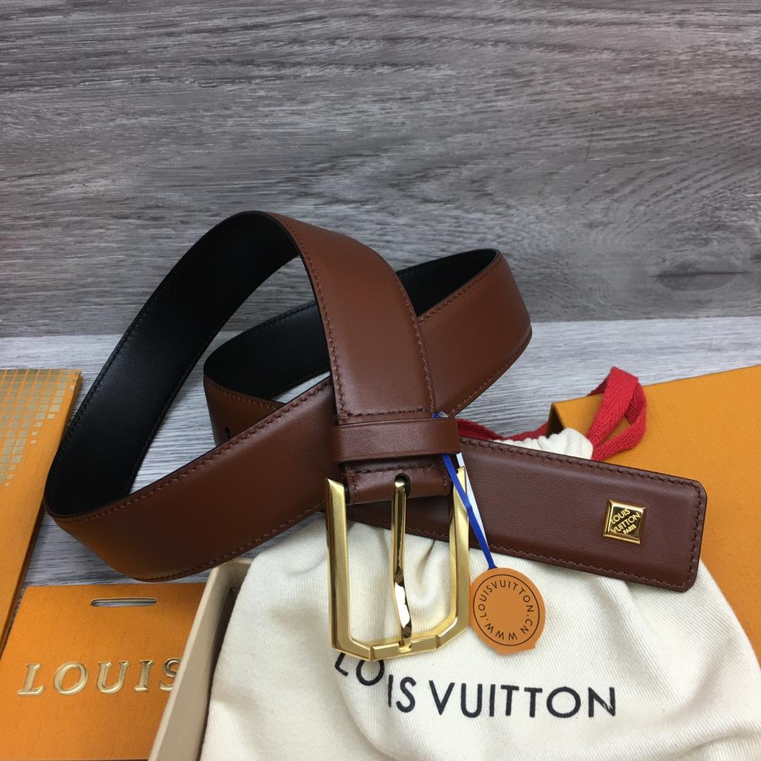 Louis Vuitton 35mm Leather Belt - DesignerGu