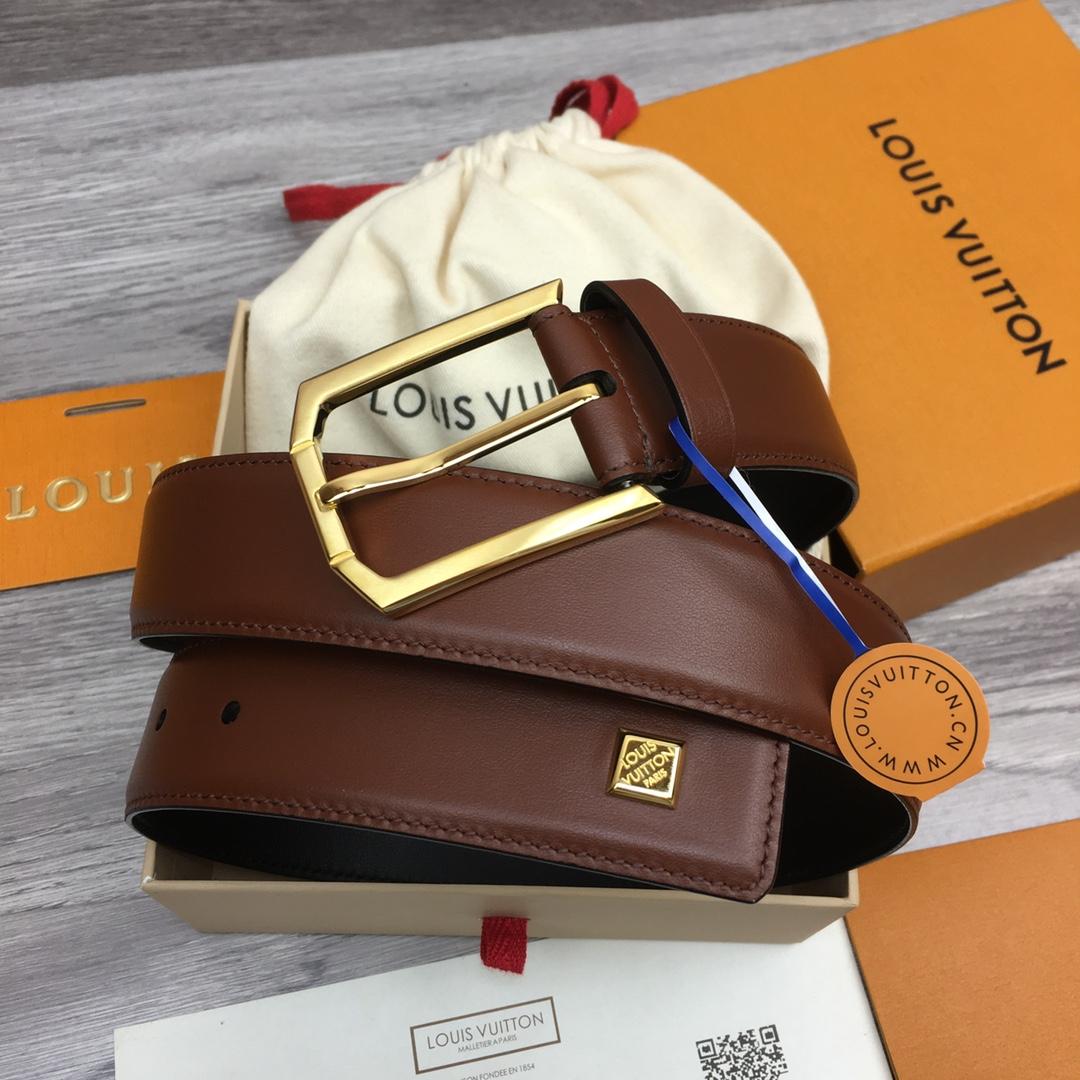 Louis Vuitton 35mm Leather Belt - DesignerGu