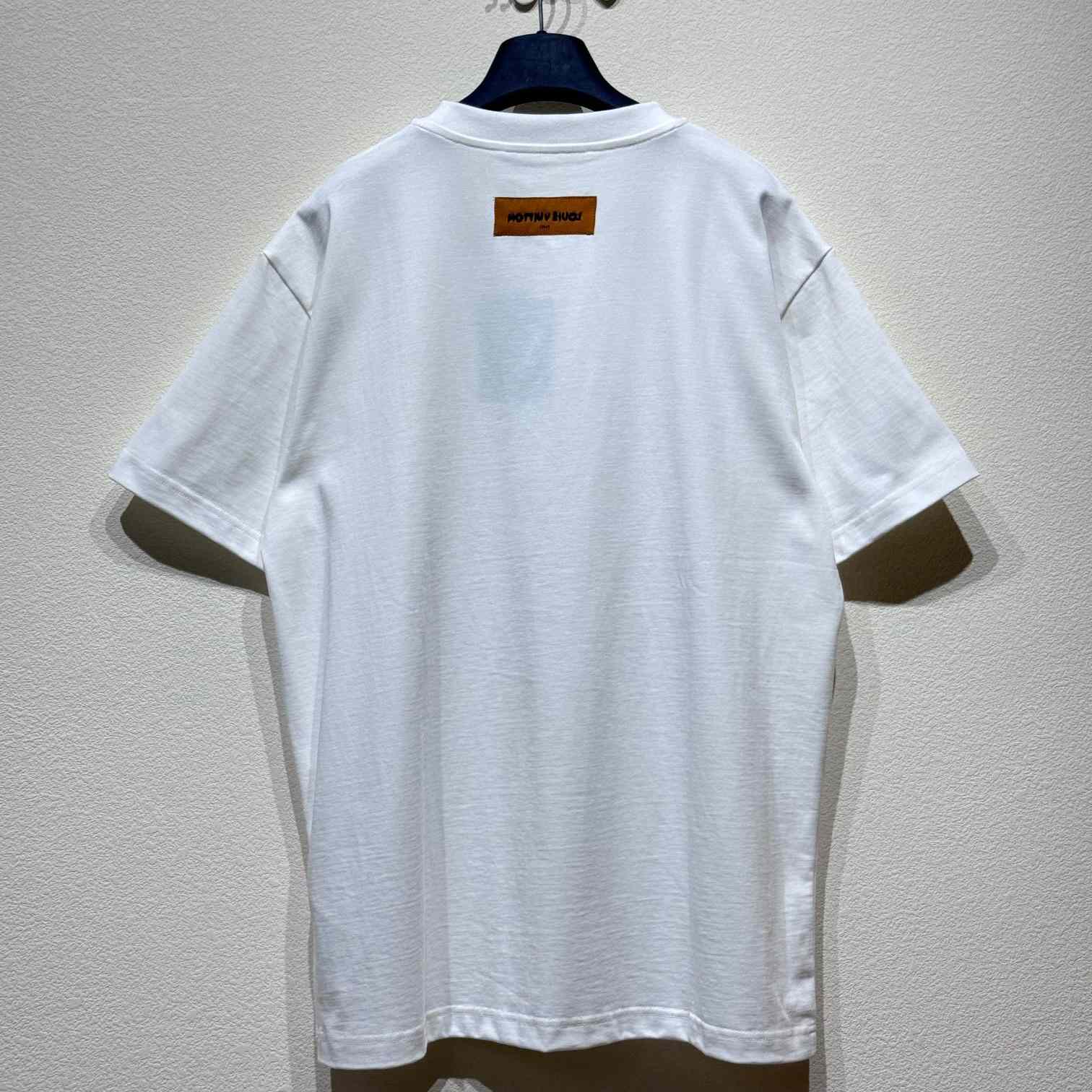 Louis Vuitton Embroidered Signature Cotton T-Shirt  1AFV76 - DesignerGu