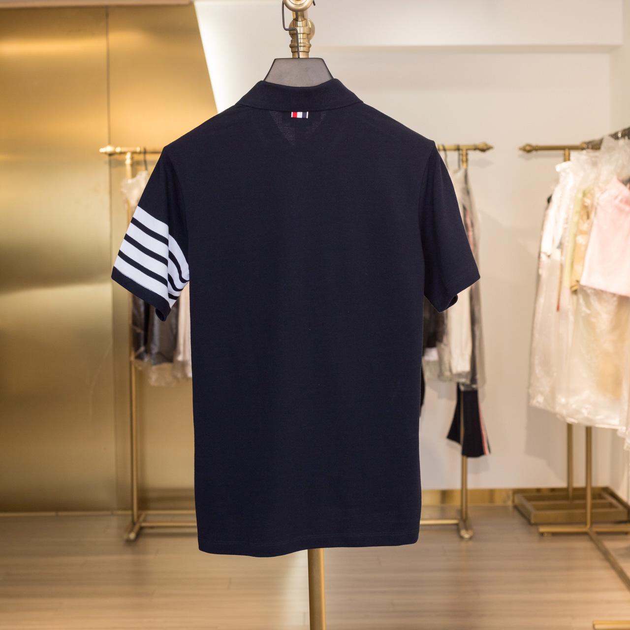 Thom Browne Classic Pique 4-Bar Short Sleeve Polo  2091 - DesignerGu