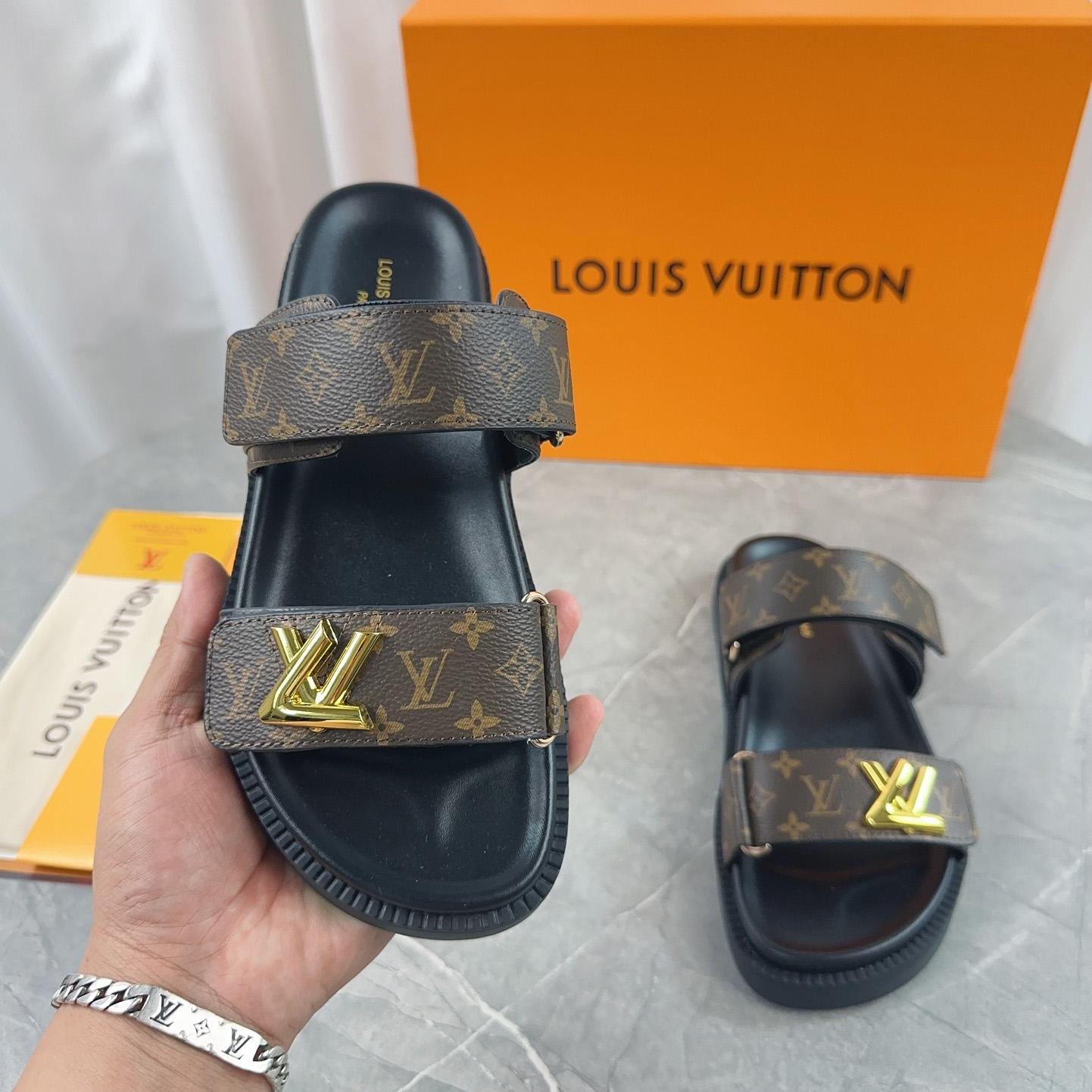 Louis Vuitton LV Sunset Flat Comfort Mule   1AD1HE - DesignerGu