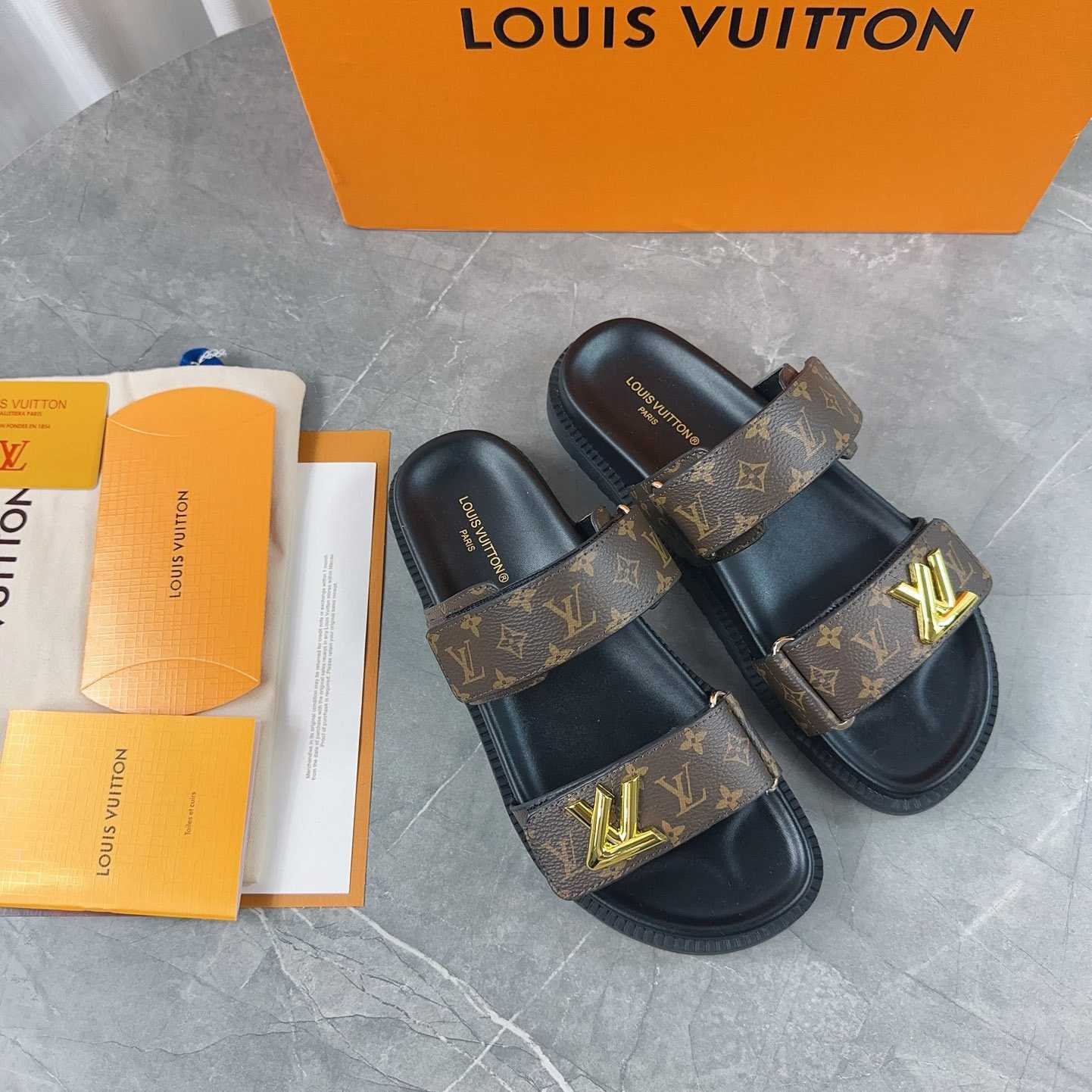 Louis Vuitton LV Sunset Flat Comfort Mule   1AD1HE - DesignerGu