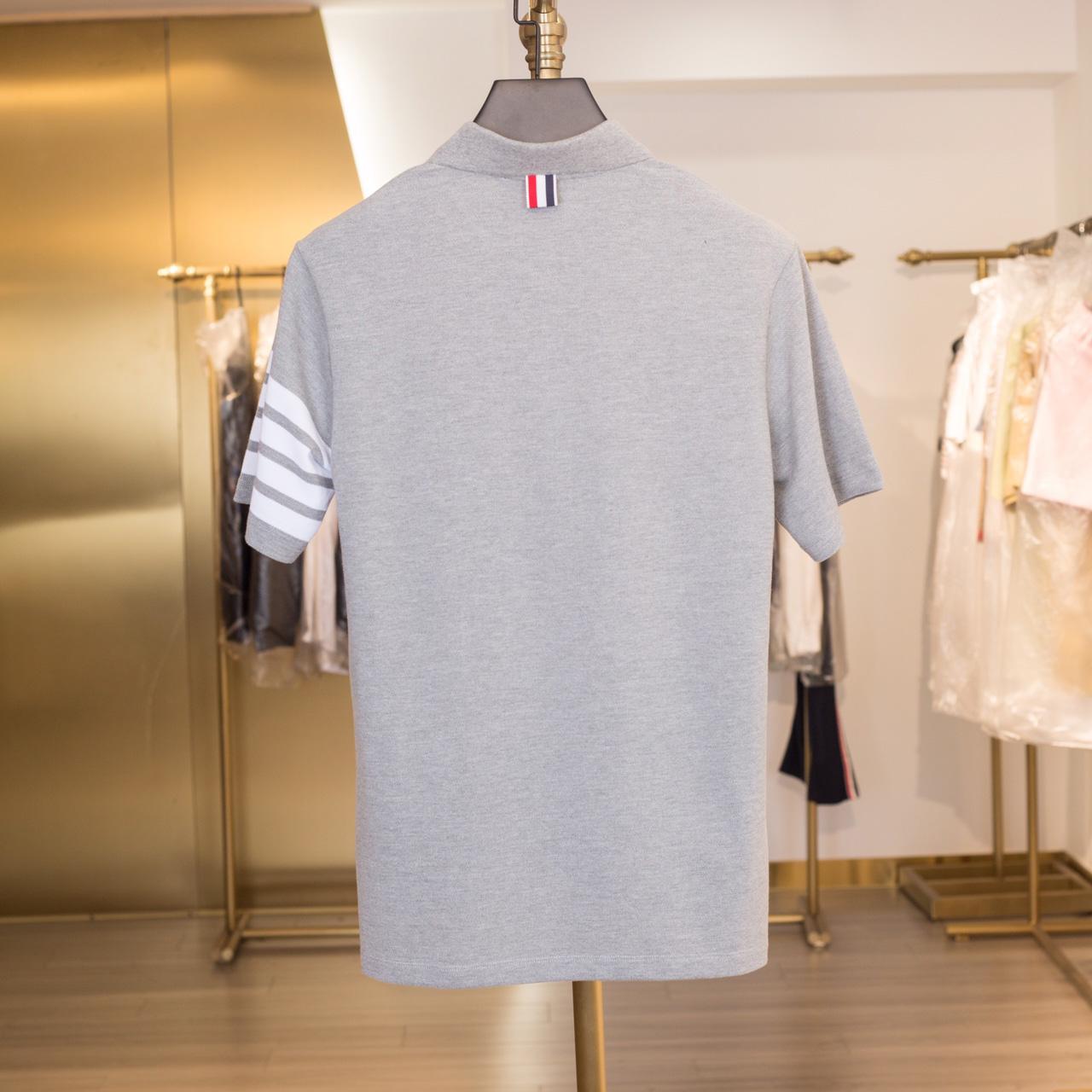 Thom Browne Classic Pique 4-Bar Short Sleeve Polo  2091 - DesignerGu