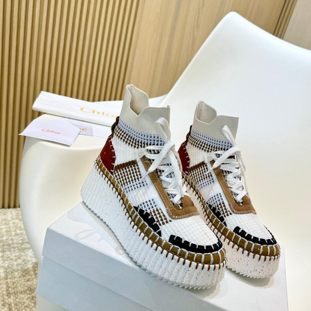 Chloe Nama Wedge Sneaker  - DesignerGu