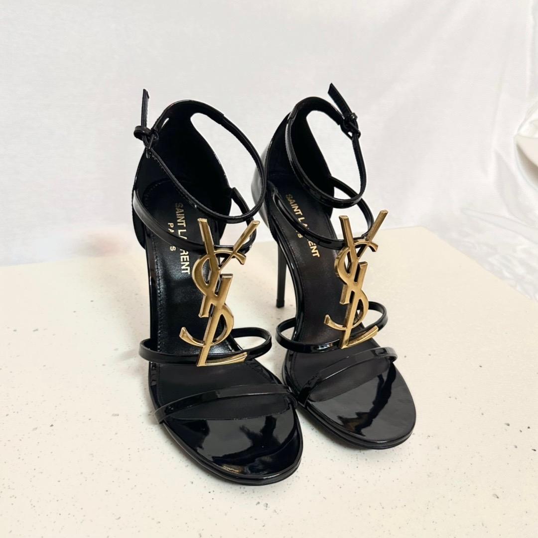 Saint Laurent Cassandra Open-toe Sandals - DesignerGu