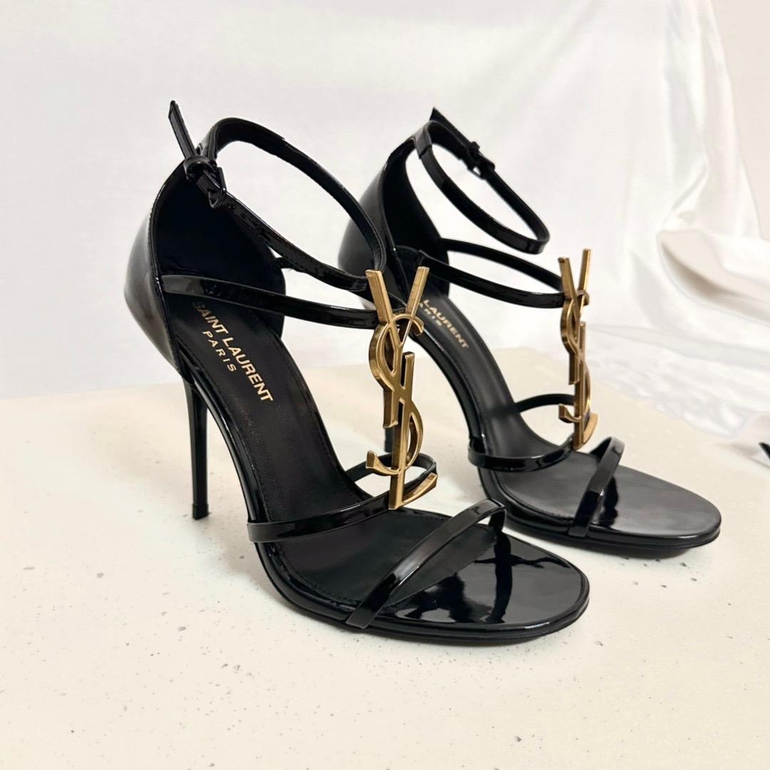 Saint Laurent Cassandra Open-toe Sandals - DesignerGu