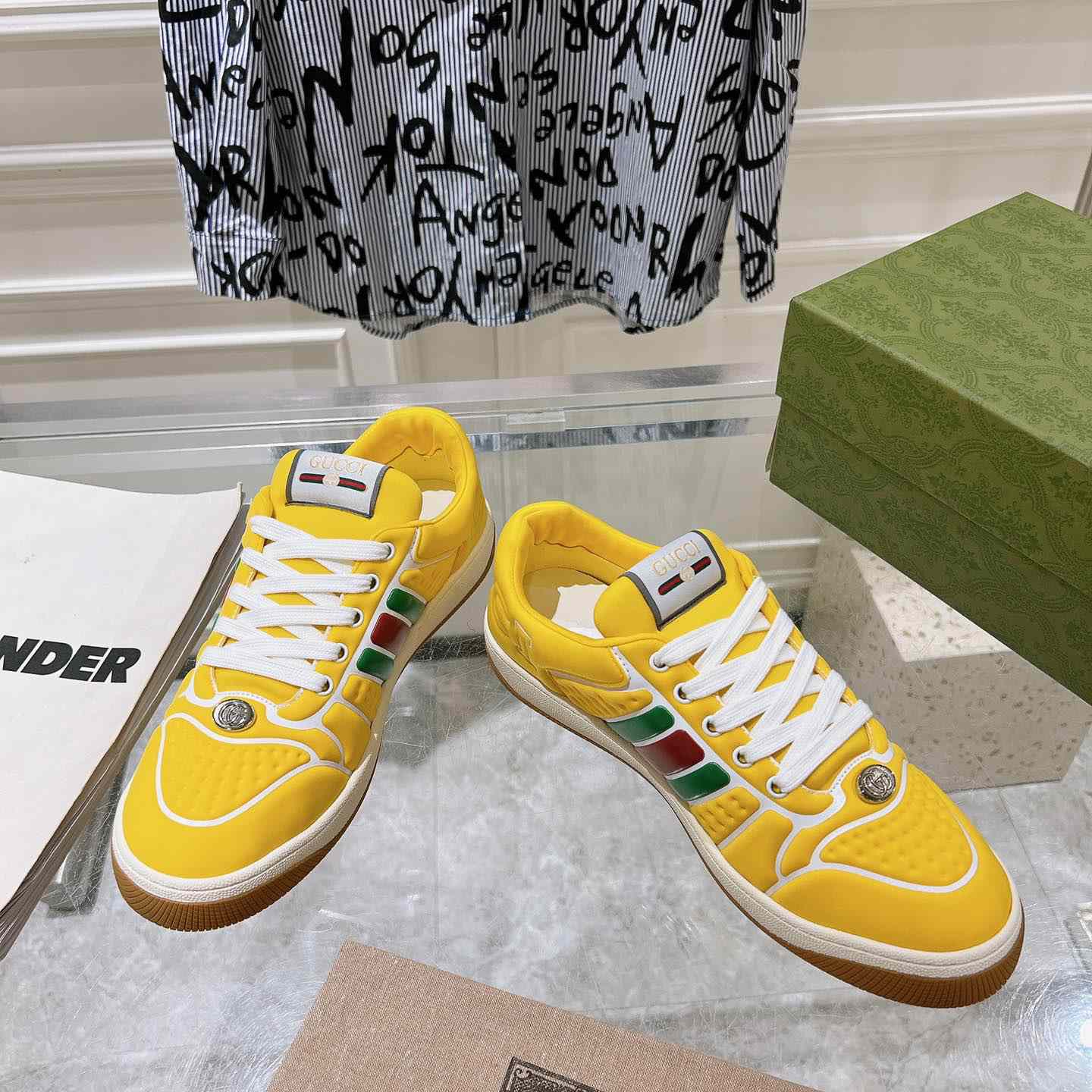 Gucci Screener Sneaker With Web - DesignerGu