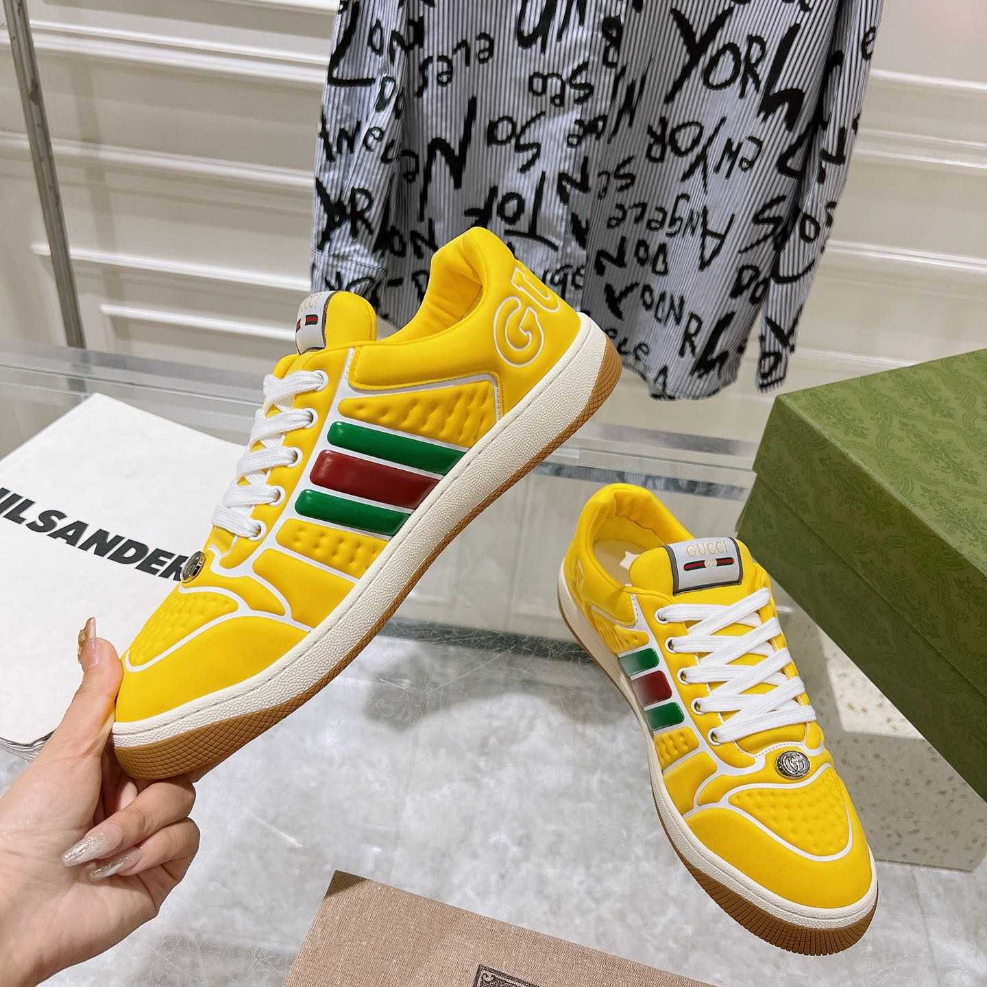 Gucci Screener Sneaker With Web - DesignerGu