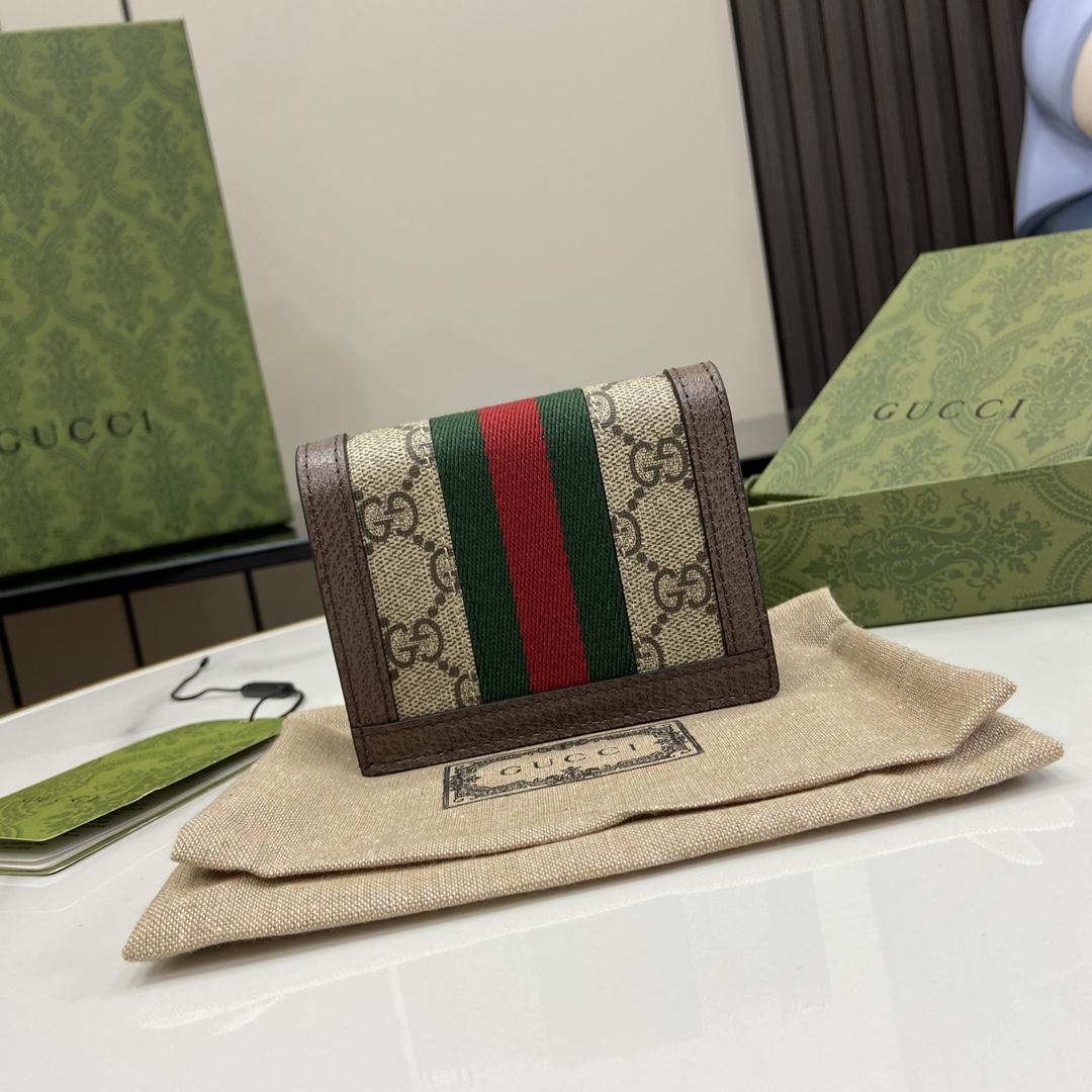 Gucci Ophidia GG Card Case Wallet - DesignerGu