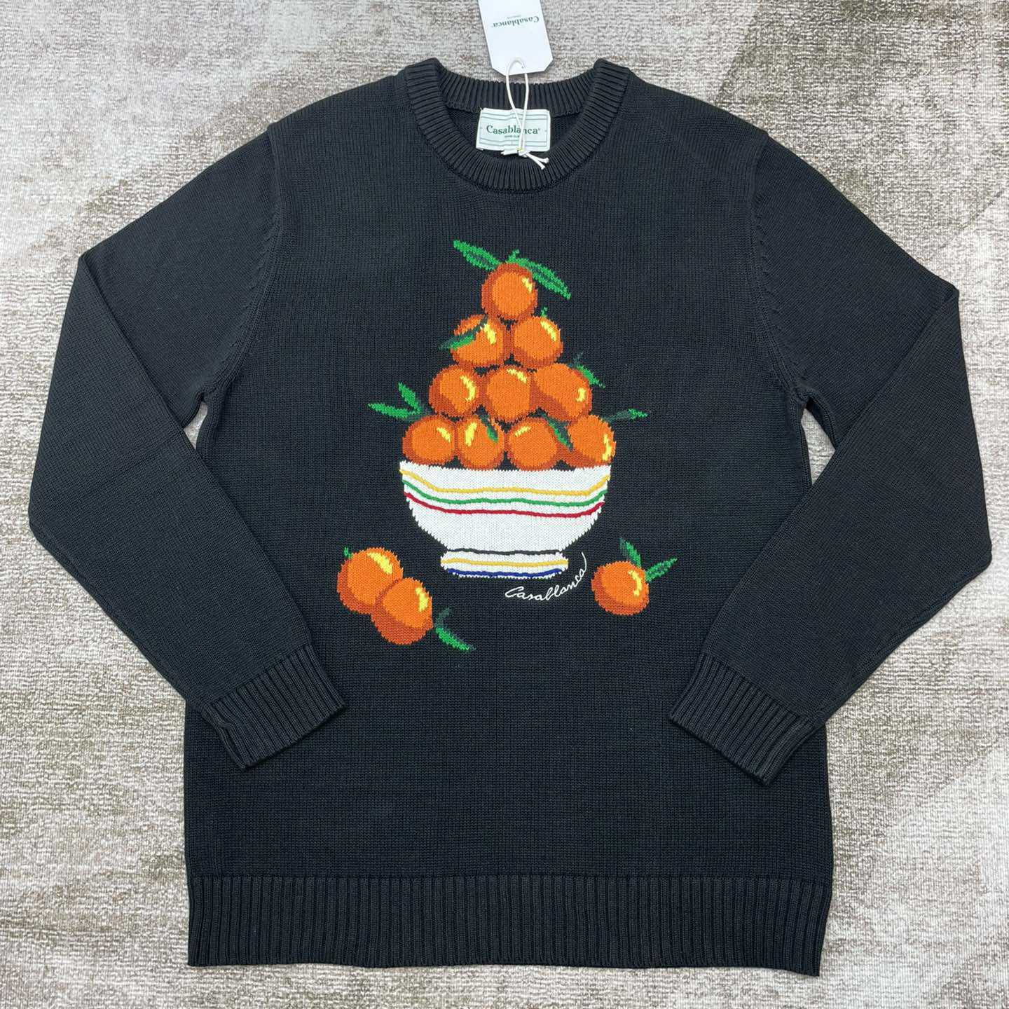 Casablanca Pyramide D'Oranges Intarsia-knit Jumper   M1033 - DesignerGu