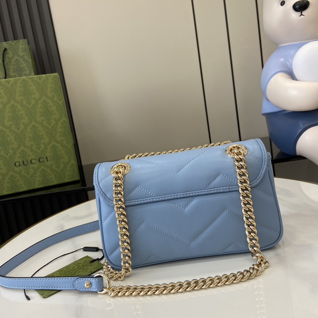 Gucci GG Marmont Mini Shoulder Bag - DesignerGu