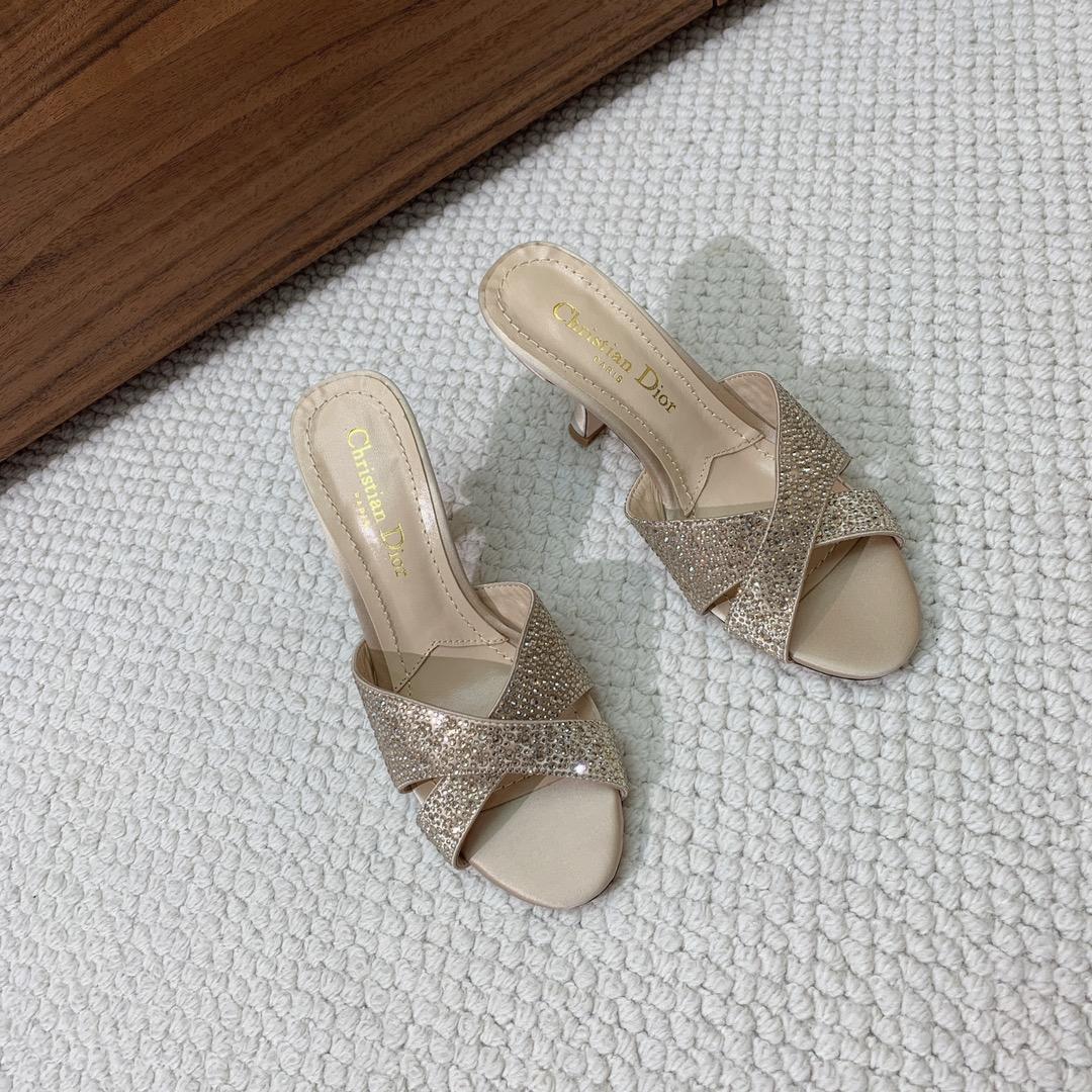 Dior Tribales Heeled Slide - DesignerGu