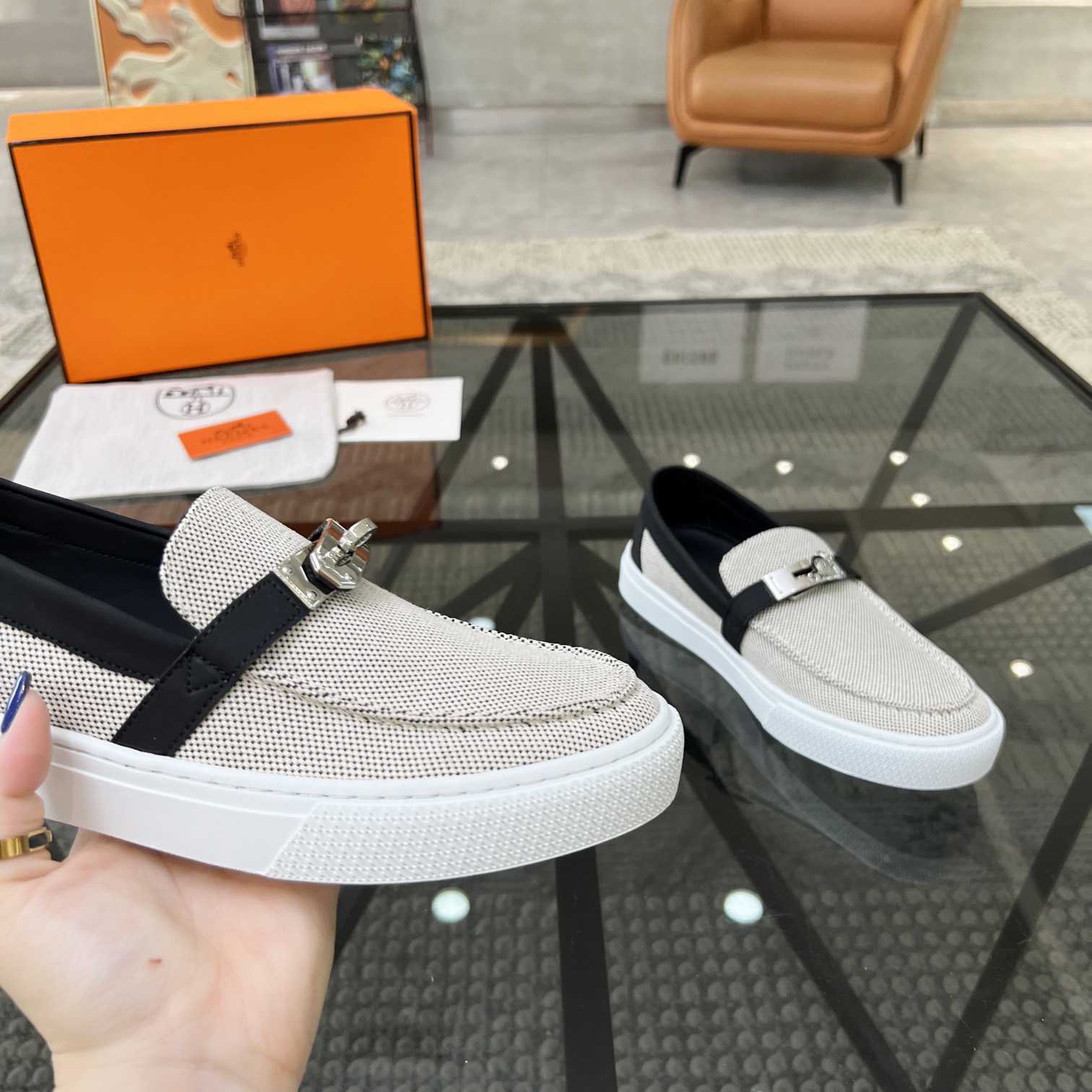 Hermes Game Slip-on Sneaker - DesignerGu