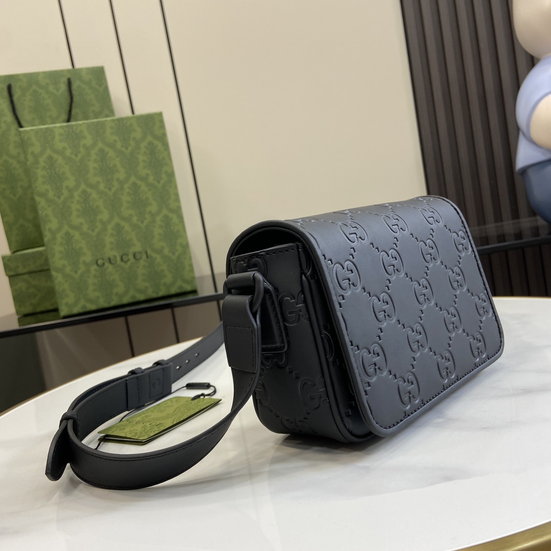 Gucci GG Rubber-effect Super Mini Bag - DesignerGu