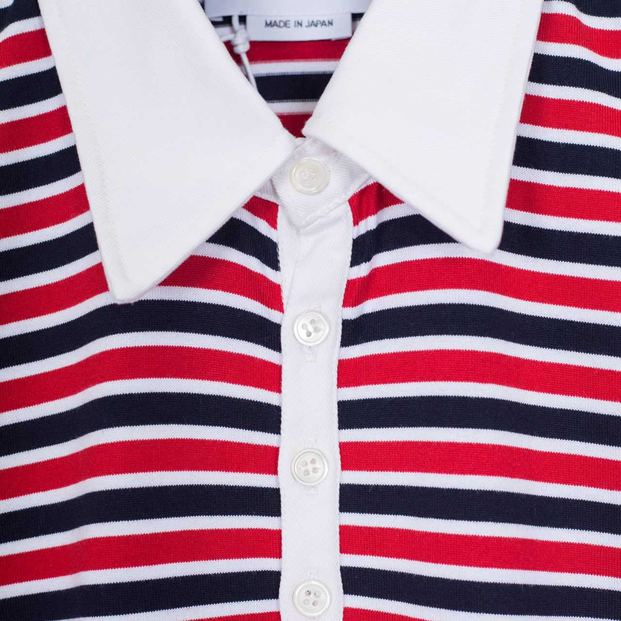 Thom Browne Striped Cotton-jersey Polo  1897 - DesignerGu