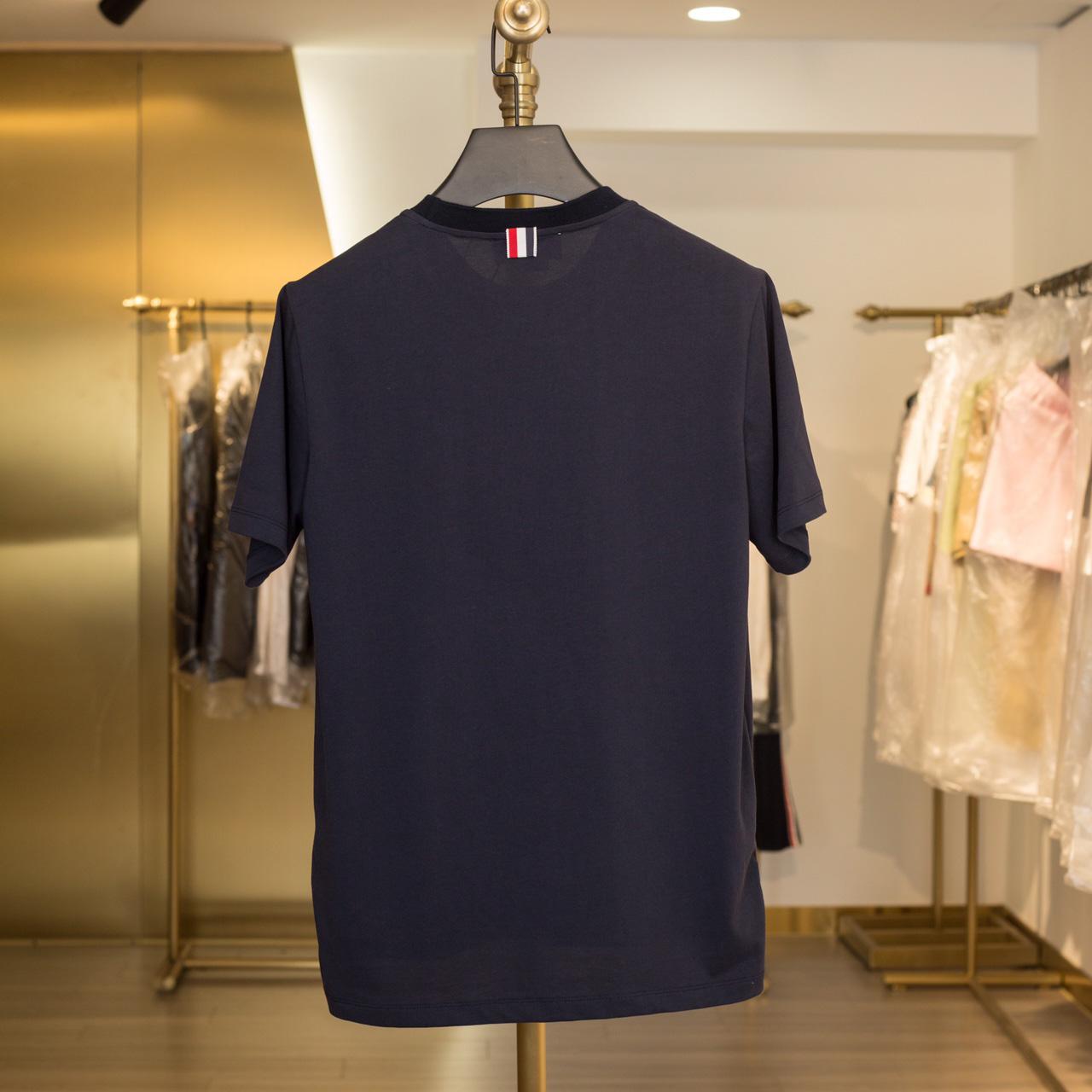 Thom Browne RWB Stripe T-Shirt   2107 - DesignerGu