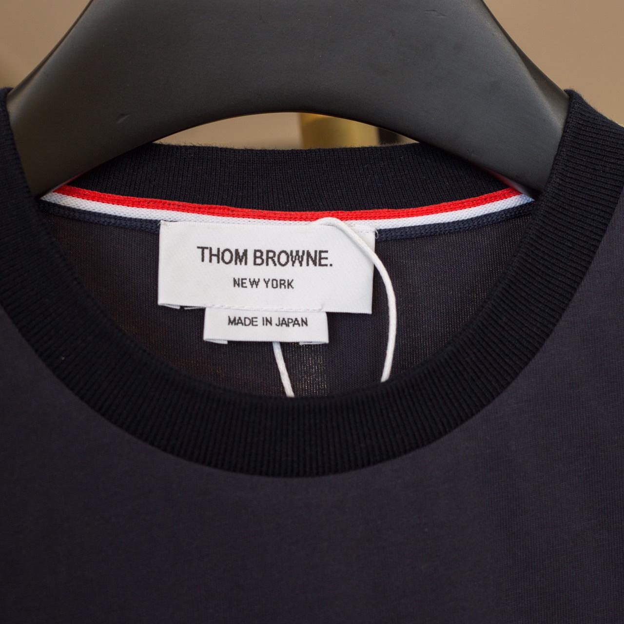 Thom Browne RWB Stripe T-Shirt   2107 - DesignerGu