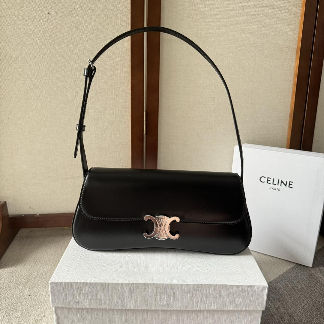 Celine Medium Celine Lola Bag In Shiny Calfskin - DesignerGu