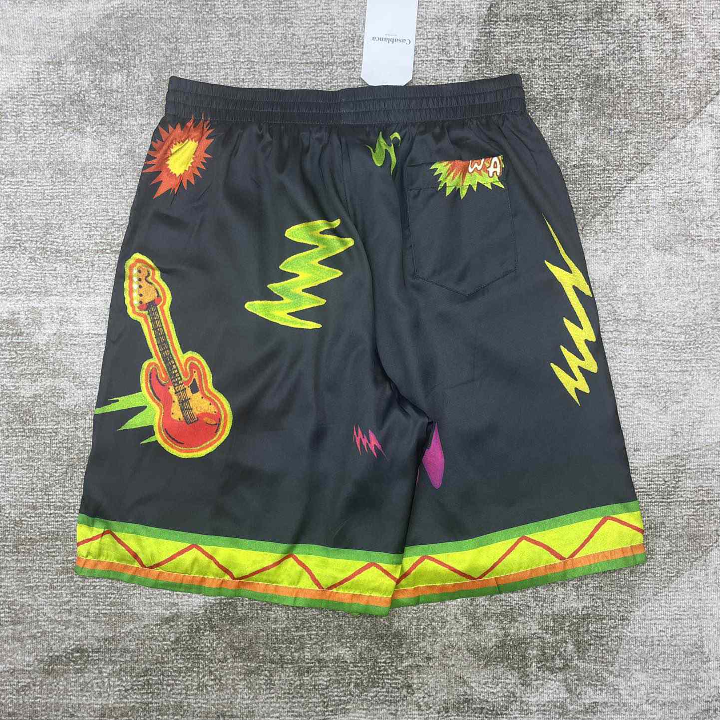 Casablanca Graphic-print Silk Shorts    CA3470 - DesignerGu