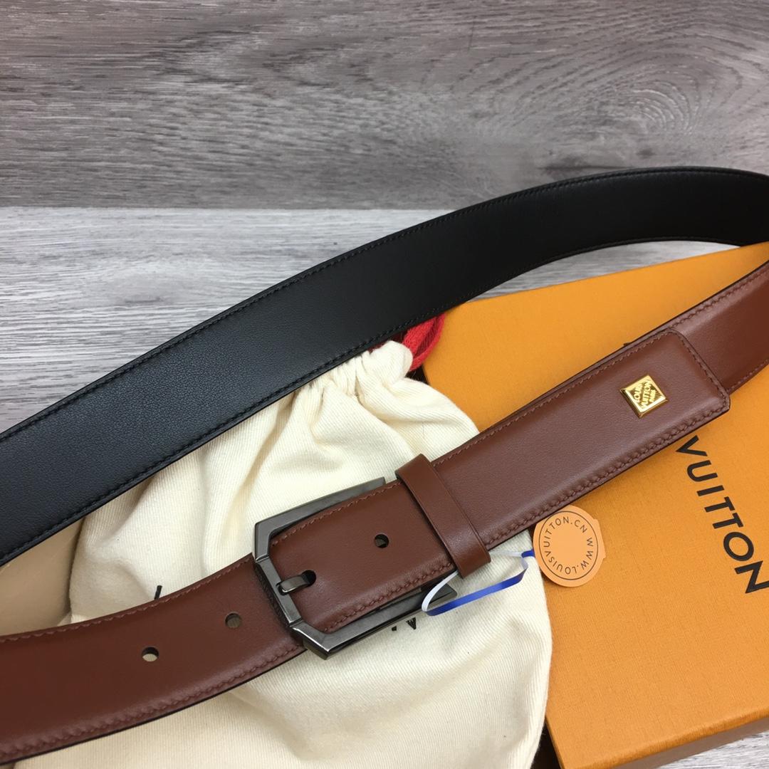 Louis Vuitton 35mm Leather Belt - DesignerGu