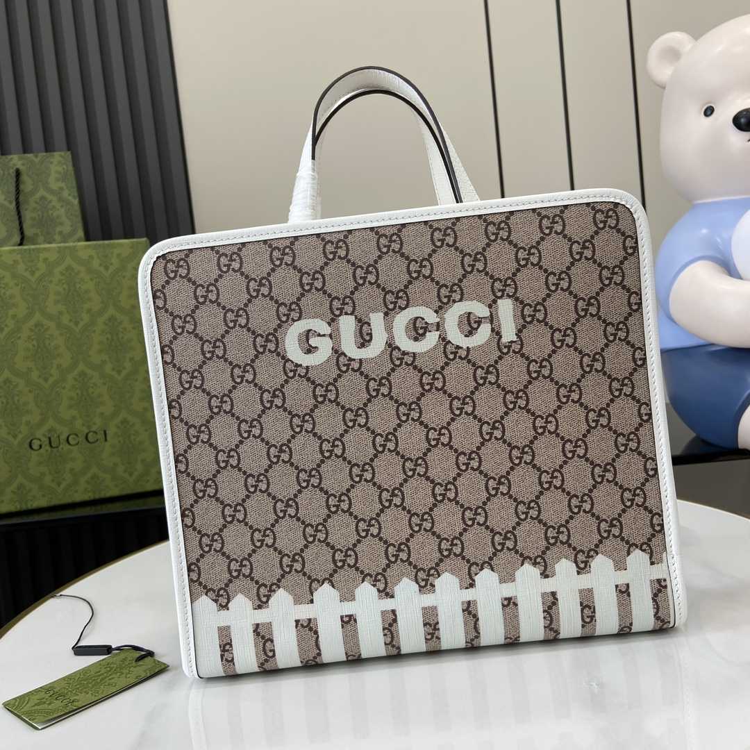 Gucci Children's Dog Print Tote Bag - DesignerGu