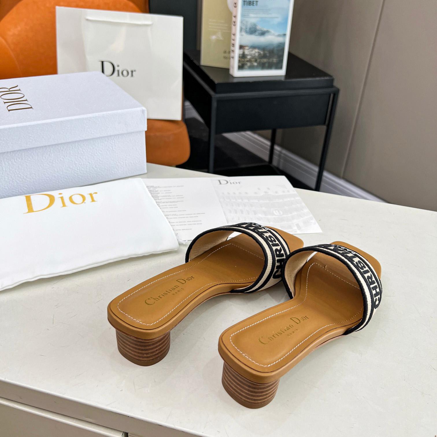 Dior Dioriviera Dway Heeled Slide - DesignerGu