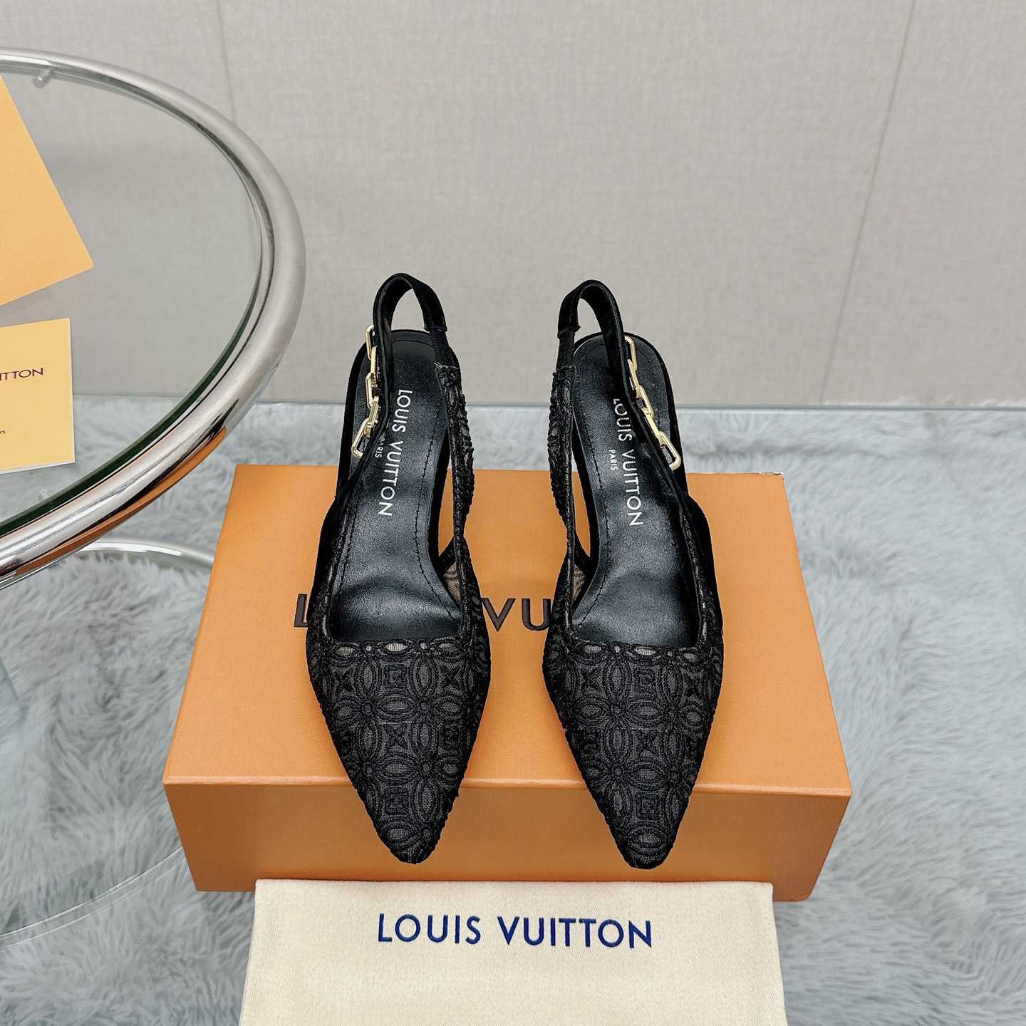 Louis Vuitton Sparkle Slingback Pump   1ACGZE - DesignerGu