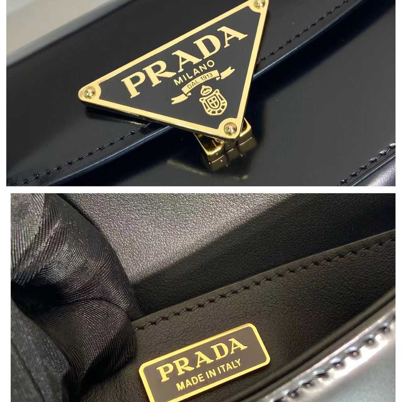 Prada Leather Shoulder Bag  （24x11x4cm） - DesignerGu