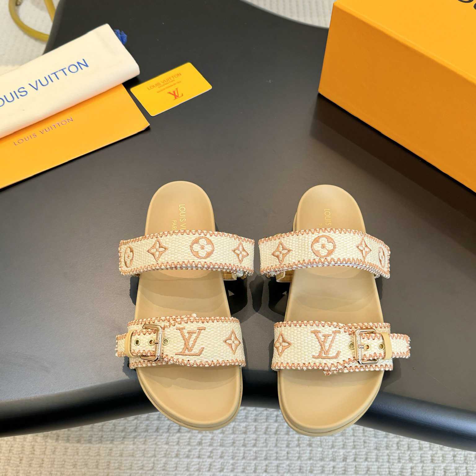 Louis Vuitton Bom Dia Flat Comfort Mule   - DesignerGu