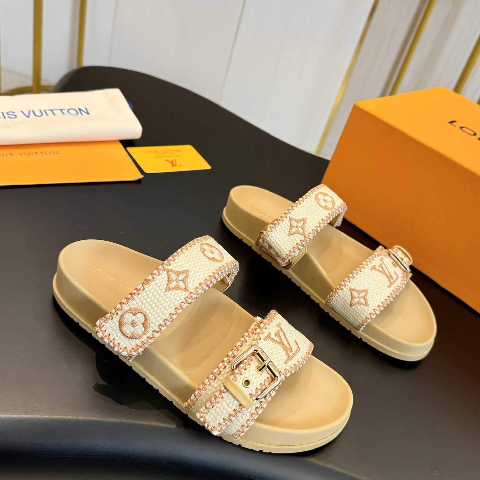 Louis Vuitton Bom Dia Flat Comfort Mule   - DesignerGu