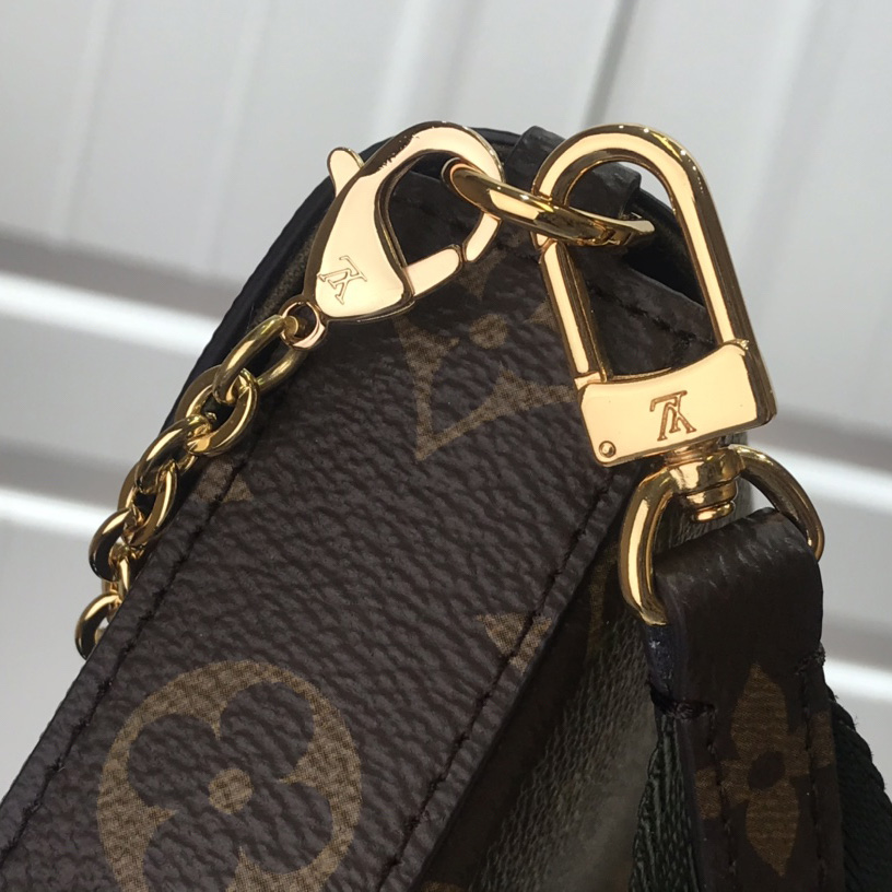 Louis Vuitton Monogram Mini Felicie Multi Bag （ 17-9.5-6.5 cm）  M80091 - DesignerGu