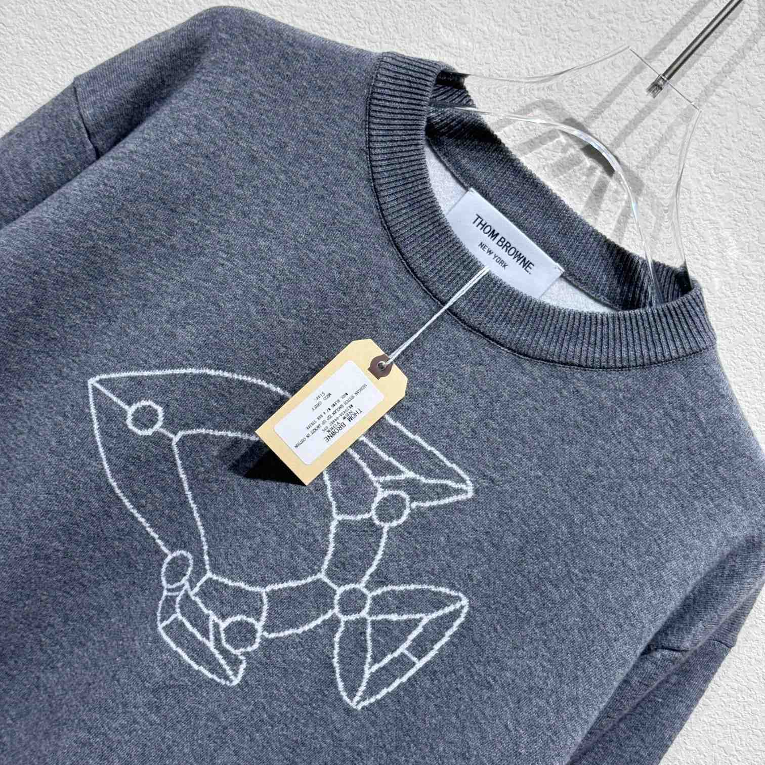 Thom Browne Fish Icon-Intarsia Sweater - DesignerGu