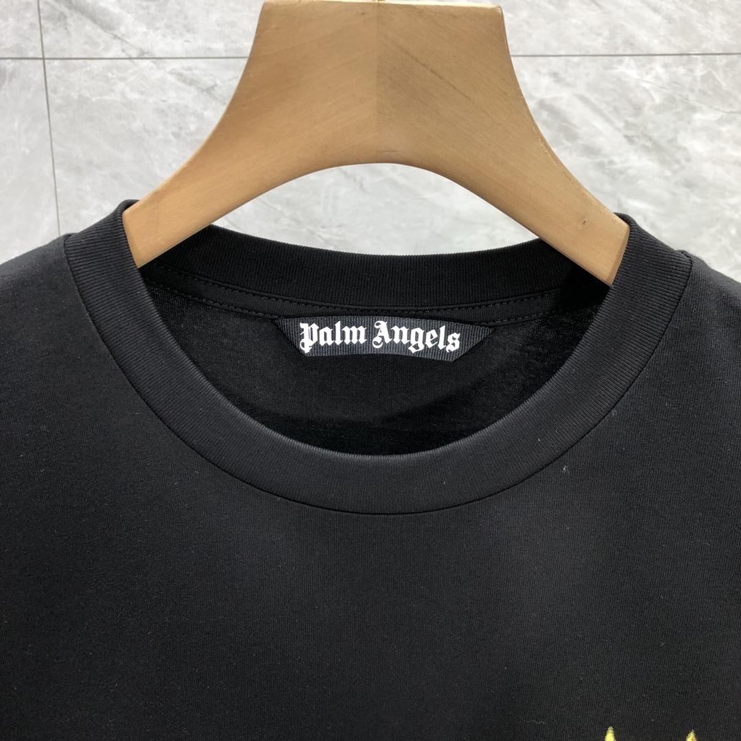 Palm Angels Burning Palm T-Shirt - DesignerGu