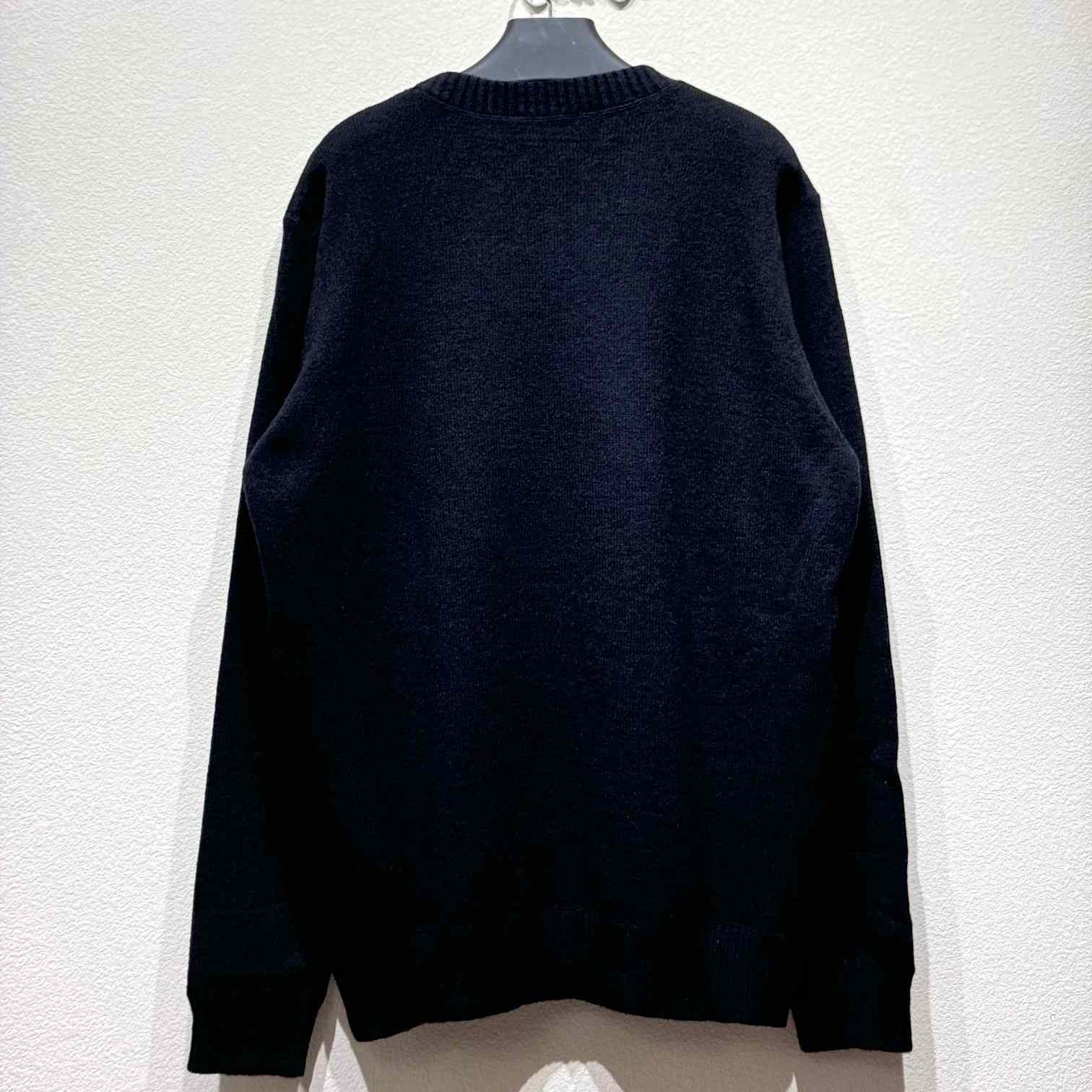 Prada Cashmere And Wool Prada Logo Crew-neck Sweater - DesignerGu