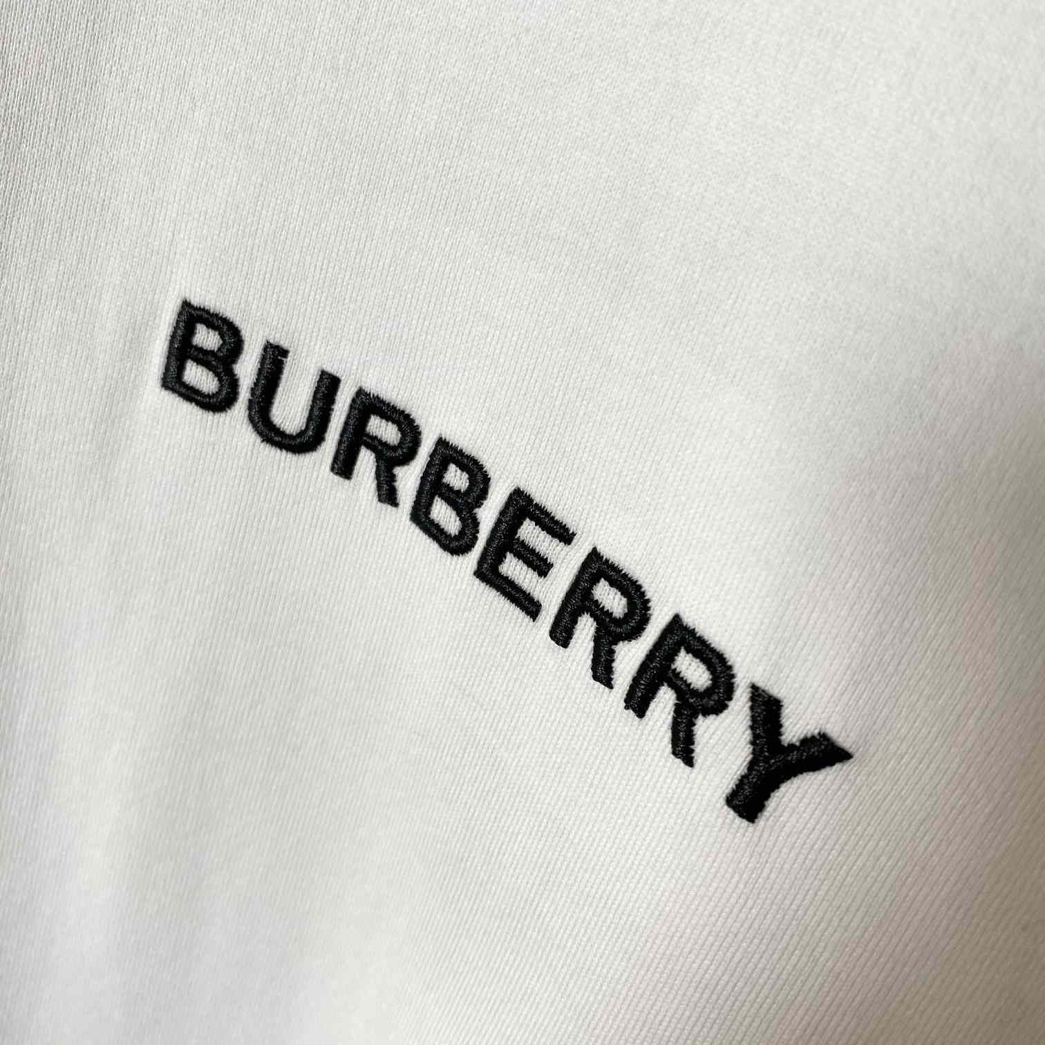 Burberry Icon Stripe Trim Cotton T-shirt - DesignerGu